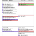 Training Calendar: Jan 30 - Feb 5