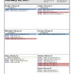 Training Calendar: Feb 20-26